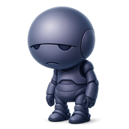 Grimstuf Labs temporary Marvin-style logo